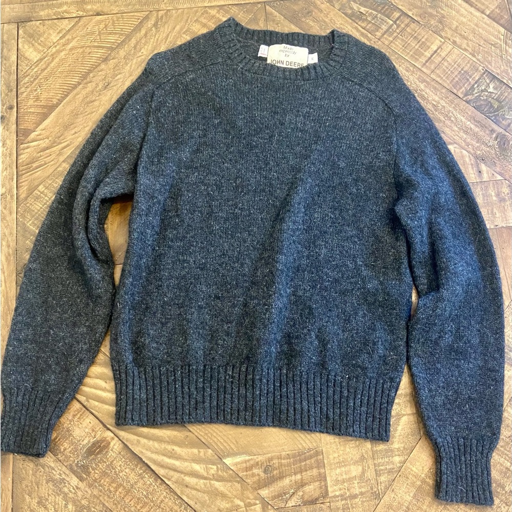 Rare vintage John Deere knit mens sweater made in the USA